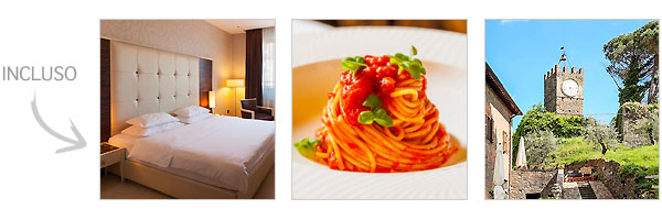 Incluso hotel con cena in ristorante interno e itinerari da visitare in Toscana